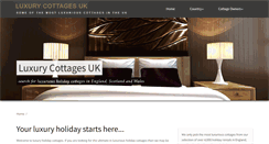 Desktop Screenshot of luxurycottages-uk.com