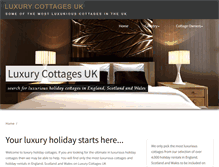 Tablet Screenshot of luxurycottages-uk.com